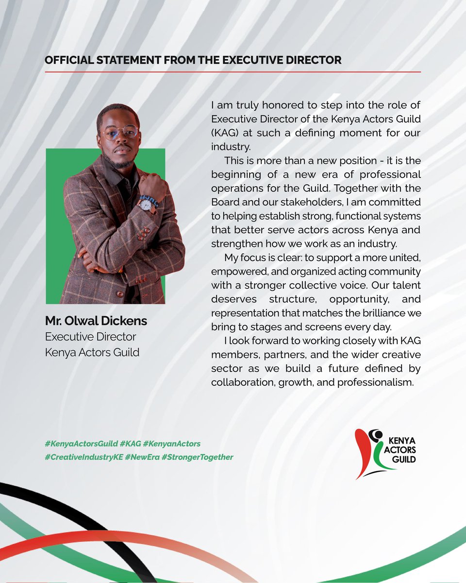 Kenya Actors Guild tweet media