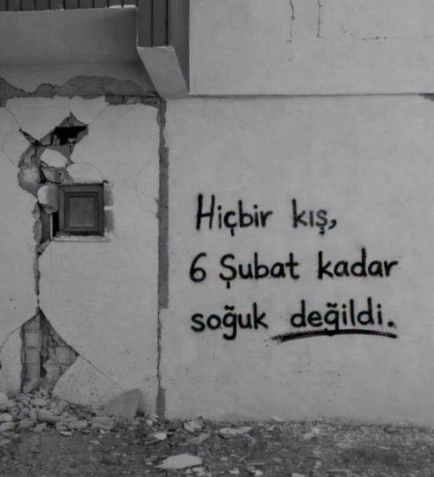 Gel seninle bir kez daha ağlayalım. yaşanmışlara, yaşanmamışlara, bir de hiç yaşanmayacaklara.” - Oğuz Atay #6şubat2023