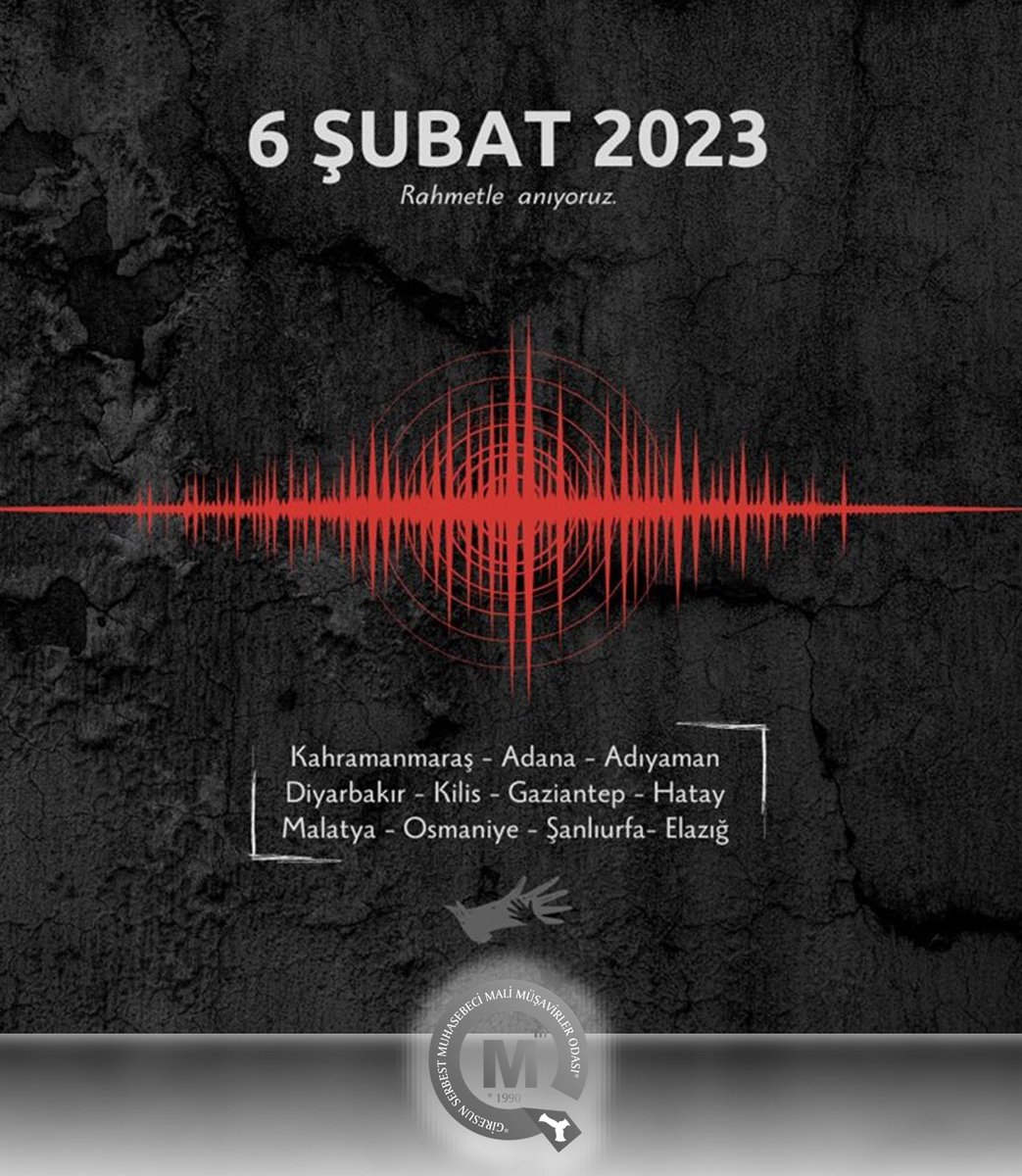 Unutmadık, Unutturmayacağız!

6 Şubat felaketinin 3. yıl dönümünde, kaybettiğimiz canların ve meslektaşlarımızın hatırasını saygıyla anıyoruz.

Acımız hala ilk günkü gibi taze, dualarımız hala aynı.

Hayatını kaybedenlere rahmet, yakınlarına sabır diliyoruz.

#GiresunSMMMOdası
