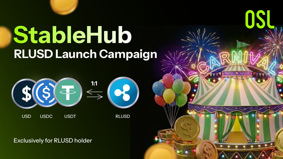 OSL StableHub is now live — and RLUSD has officially landed.

RLUSD is a USD-backed stablecoin issued by <a href="/Ripple/">Ripple</a> , designed with a strong focus on stability, efficiency, and compliance.
With its launch on StableHub, users can now seamlessly access RLUSD across three pairs: