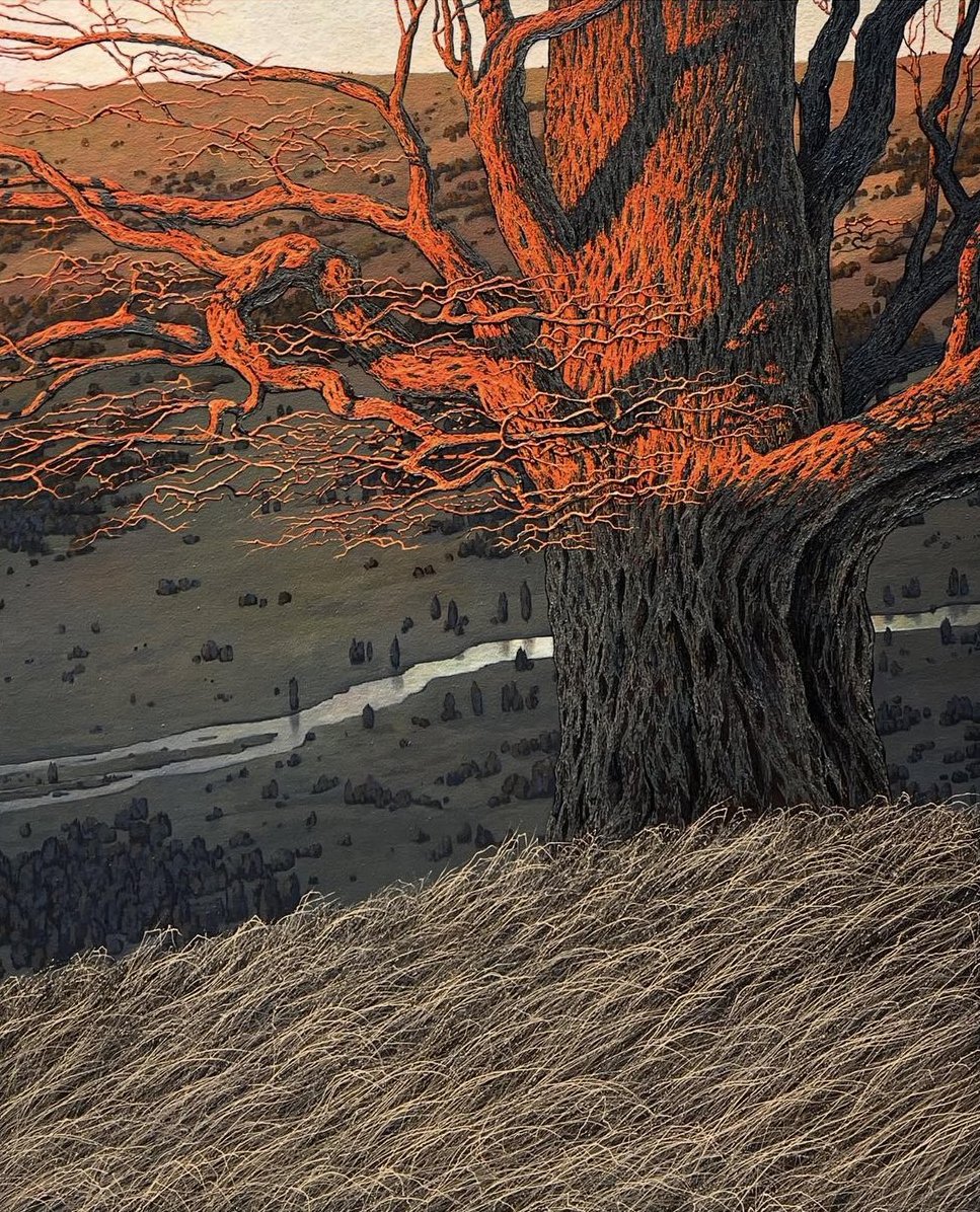 DailyClassicArt's tweet photo. Oleh Dron - "Evening Sun" (2024) https://t.co/DAoa4867mq