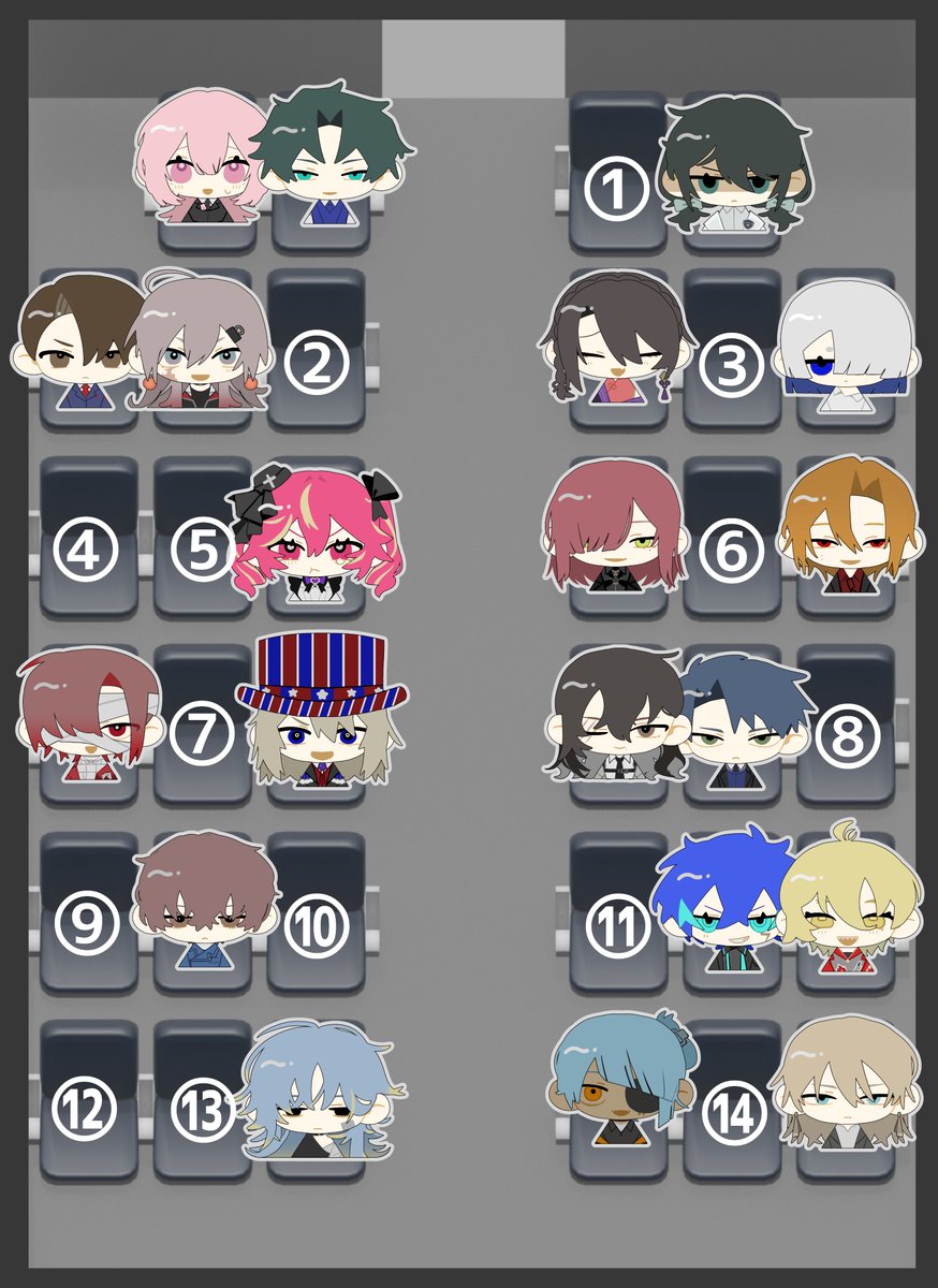 流行ってたやつをやるために描いた　色々勝手ですみません！！！！！！！！！お借りしました😭