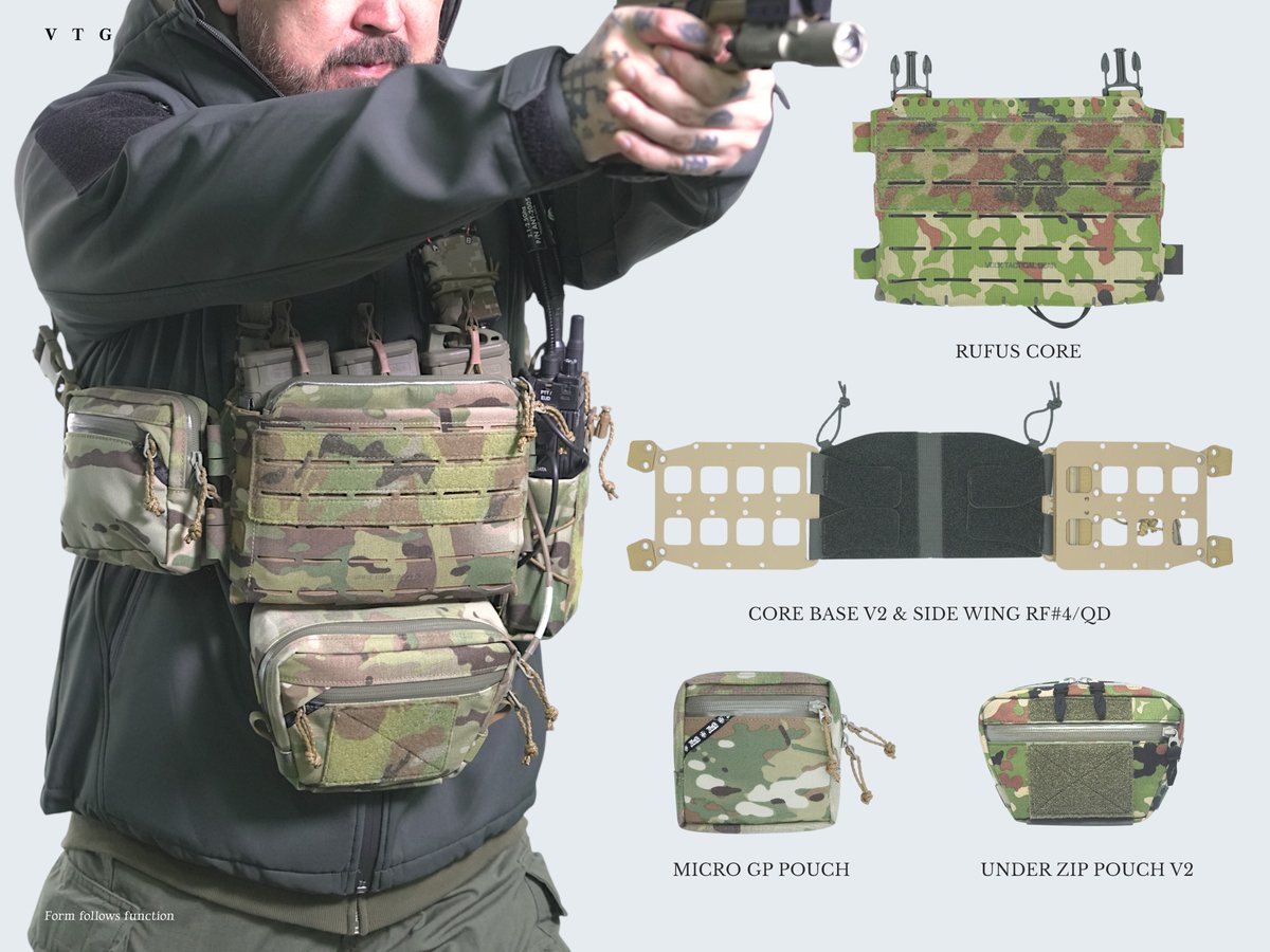 チェストリグオプション】 先日再販されたRUFUS CORE。JGSDFカラーは