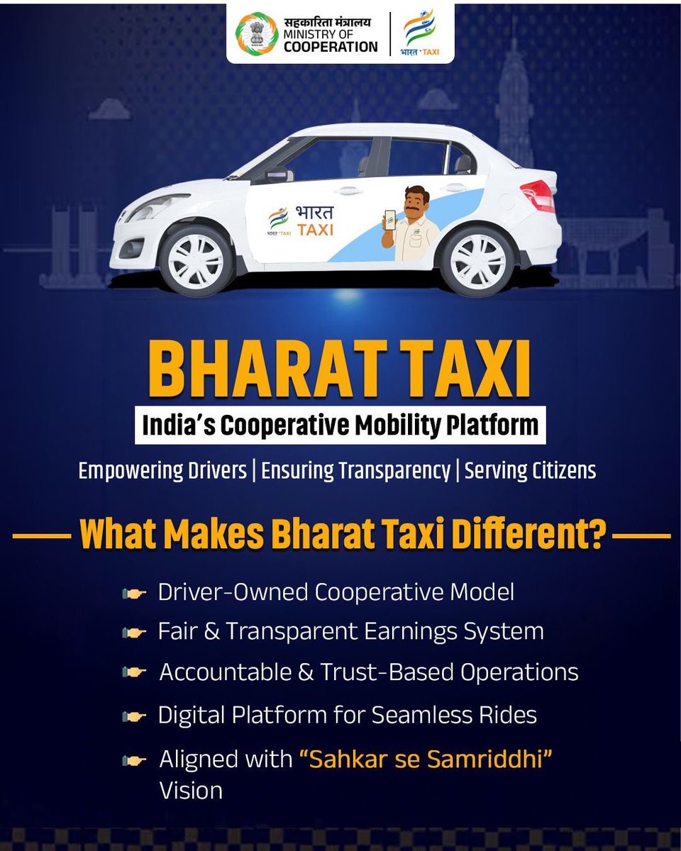 ड्राइवर नहीं, सारथी मालिक हैं Bharat Taxi में। पूरा किराया, पूरी इज़्ज़त। 🤝🚗
#BharatTaxiApp