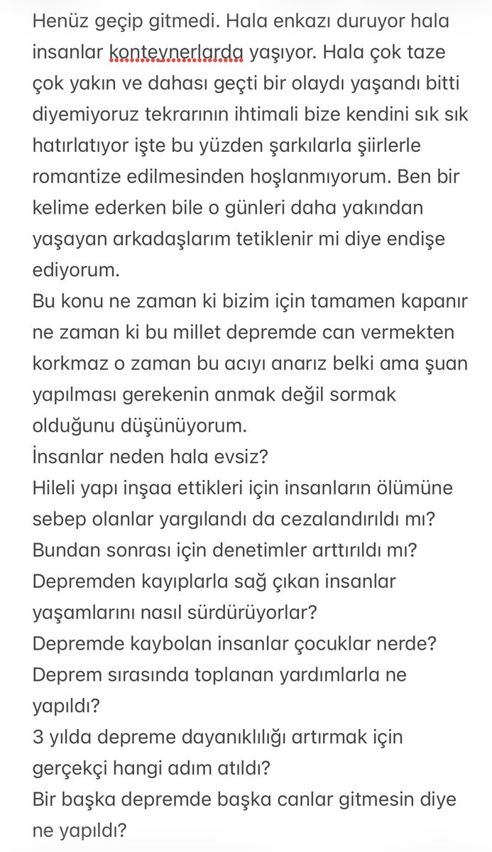 Romantize etmeyelim hesap soralım #6Şubat2023