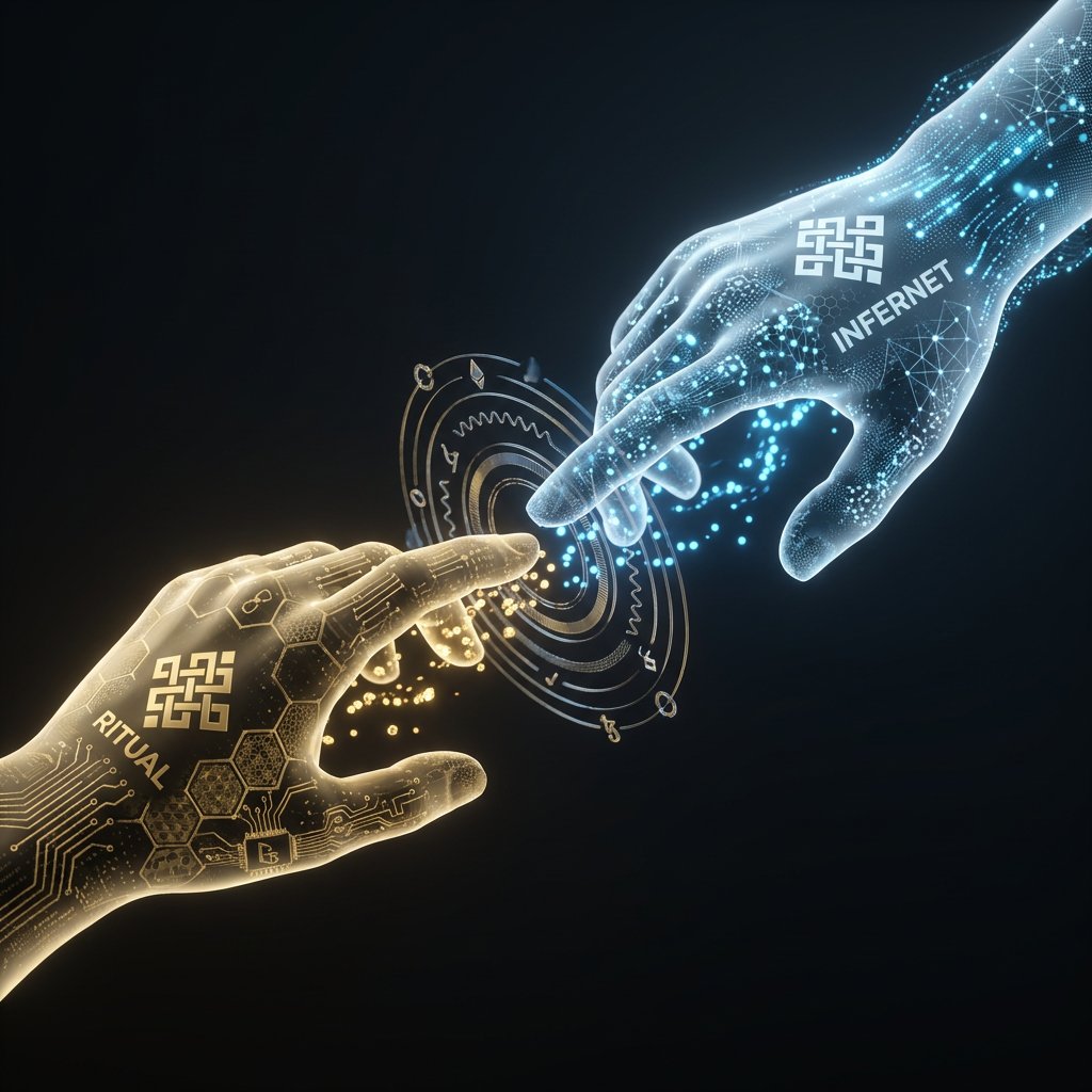 Ritual <a href="/ritualnet/">Ritual</a> is building the execution layer for AI and agents.

Infernet is where that execution actually happens.
Computation runs off-chain, produces cryptographic proof,
and becomes verifiable, shareable, and coordinated.

This is how execution becomes accountable.