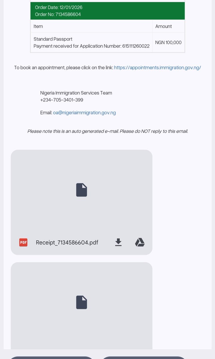 kenkenlewu's tweet image. I still can’t believe this happened in Nigeria 🇳🇬
No stress. No “extra fees.”
I got my Nigerian passport in 21 days.
Applied online: Jan 12, 2026
Capturing: Jan 26, 2026
Passport in hand: Feb 2, 2026
Total cost: ₦104,000

This is honestly the smoothest Nigerian government…