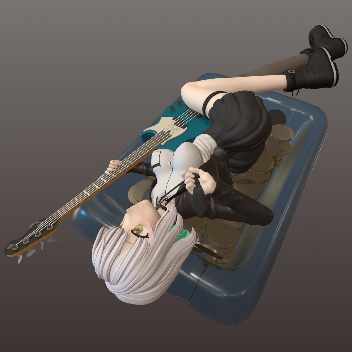 ノマドスカルプト　花奏かのん
かのんちゃんの誕生日イラストを立体化！
#べ絵しすと