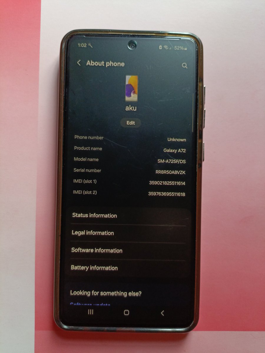 Howdydw's tweet image. ✨ WTS ✨
Samsung A72 8/128 gb
Minus : body lecet pemakaian, helai tipis di lcd
Selebihnya aman bangett
Ori semua yaa

💸 1.6 nego yaaa 🫴🏻