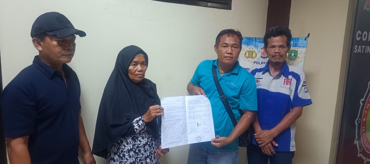 Satlantas Polres serang melaksanakan penangan laka dengan cara Restorative Justice di wilkum polres serang