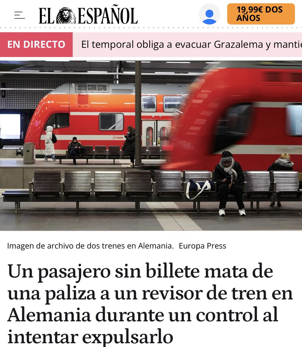 Ya están aquí, ya está en Europa, ya están en España y no van a parar. 

Me cuelo, no pago 1.5€ y te mato dejando huérfano a tus hijos y a tu familia destrozada. 

Por qué? Porque vengo con mis normas y mi cultura de la selva.