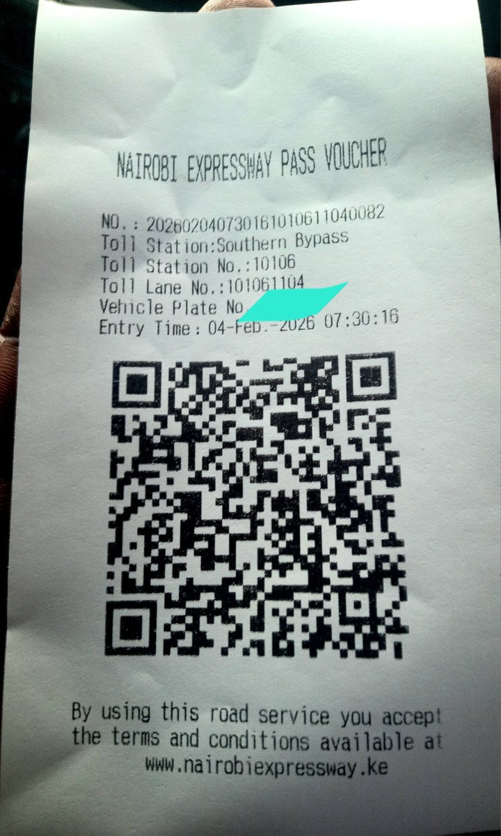 Expressway keeps disappointing me. The cashiers cause huge traffic jam. They keep asking, your number? Ee! Hebu rudia, eti? Imekuja kwako? Ee? Why can't expressway enable motorists to SCAN THIS CODE, pay enroute and shift to express lane? Cameras will automatically OPEN at EXIT.