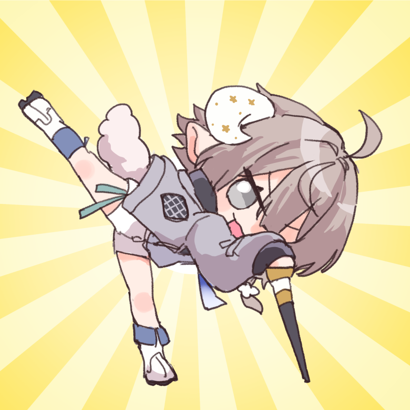 「スト6練習がんばれ～～( ・ㅂ・)و #こまりのメェ画」|紺堂のイラスト