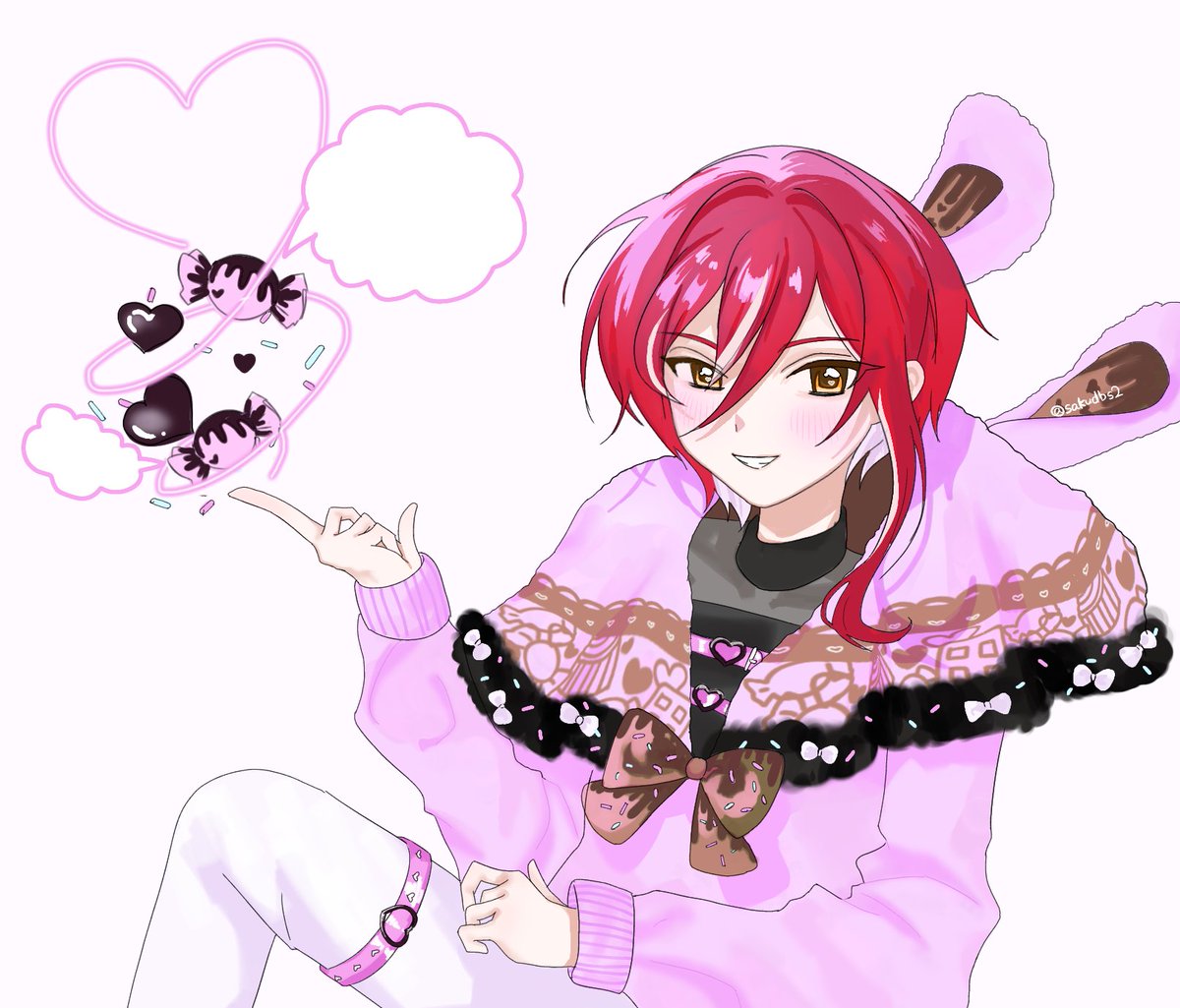 ⚠️捏造衣装
バレンタイン夏目　#あんスタFA