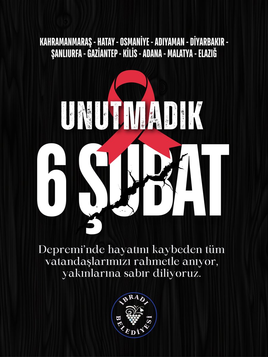 6 Şubat depreminde hayatını kaybeden vatandaşlarımıza saygı ve rahmetle anıyoruz, yakınlarına sabırlar diliyoruz
#6subat2023 
<a href="/Hatice_Sekmen07/">Hatice Sekmen</a>