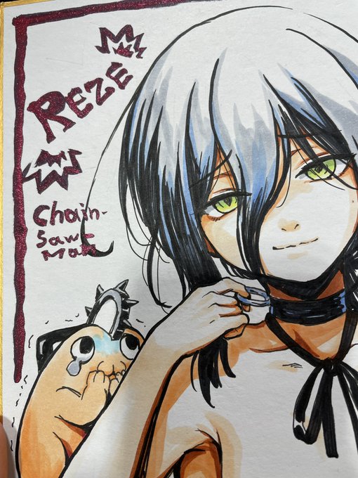 今日はリクエストでレゼとキュアアルカナシャドウを描きました 台湾でも大人気✦