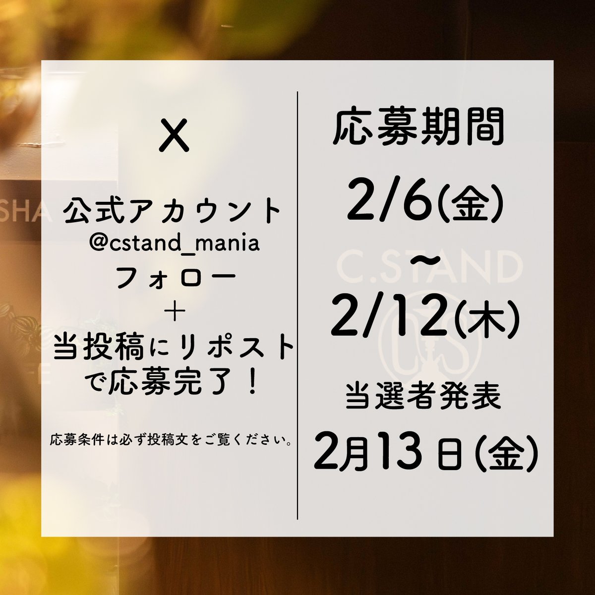 C. STAND(シースタンド)@公式 tweet media