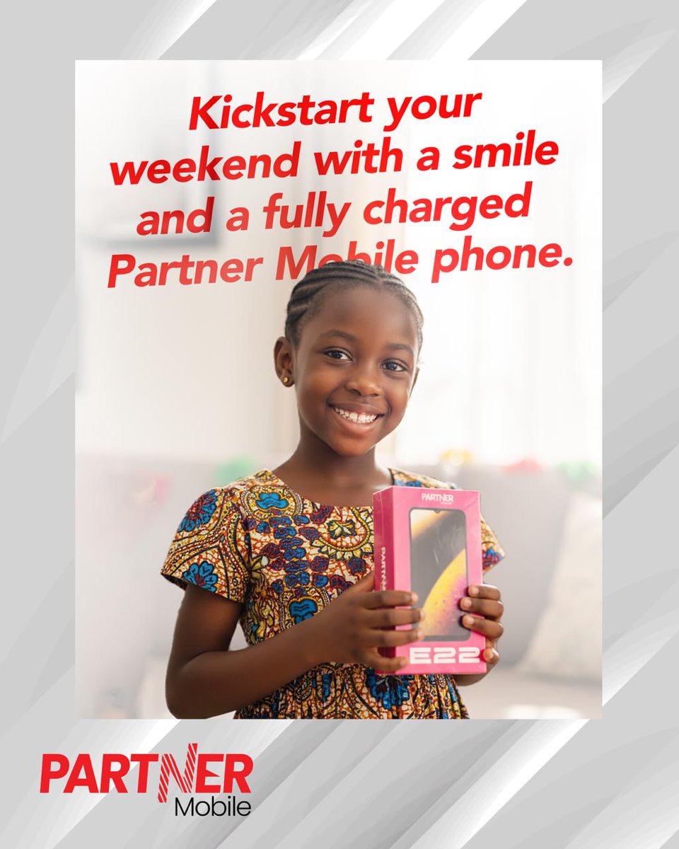 partnermobileng's tweet image. A fully charged phone, means a prepares you. Whether for work, play, or staying in touch, Partner Mobile provides dependable devices that keep you powered through the weekend and beyond. 

Explore our range of phones &amp;amp; accessories 
#partnermobile #phonebattery #affordabledevices