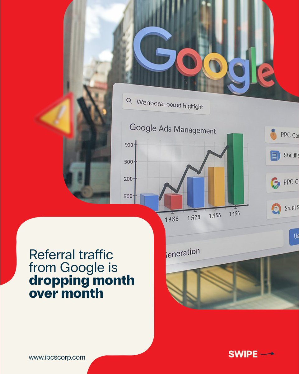 ibcscorp's tweet photo. Wake Up to AI's Traffic Takeover: 5 Must-Know Signs.

SEO has evolved and will continue to, so you have to keep up the pace. Read the breakdown in our guide: https://t.co/qad4tRXxWA
Book a free consultation: https://t.co/3ma3rh4Ki0

#SEOIsAlive #AIEra #AdRevenue #StrategyAdapt https://t.co/VK50IGuAg8
