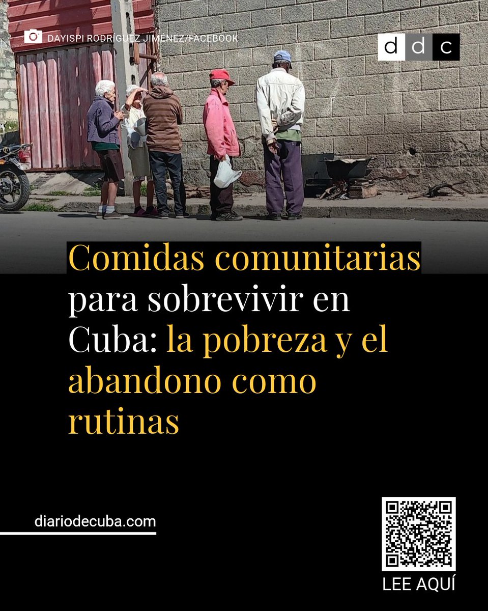 "Las #comidas comunitarias, donde se reparte un poco de arroz, viandas y hueso, no siempre son 'resistencia'; muchas veces son la única alternativa ante la necesidad y precariedad", alerta la ONG Food Monitor Program.

“¿Hasta qué punto una sociedad puede sostenerse y