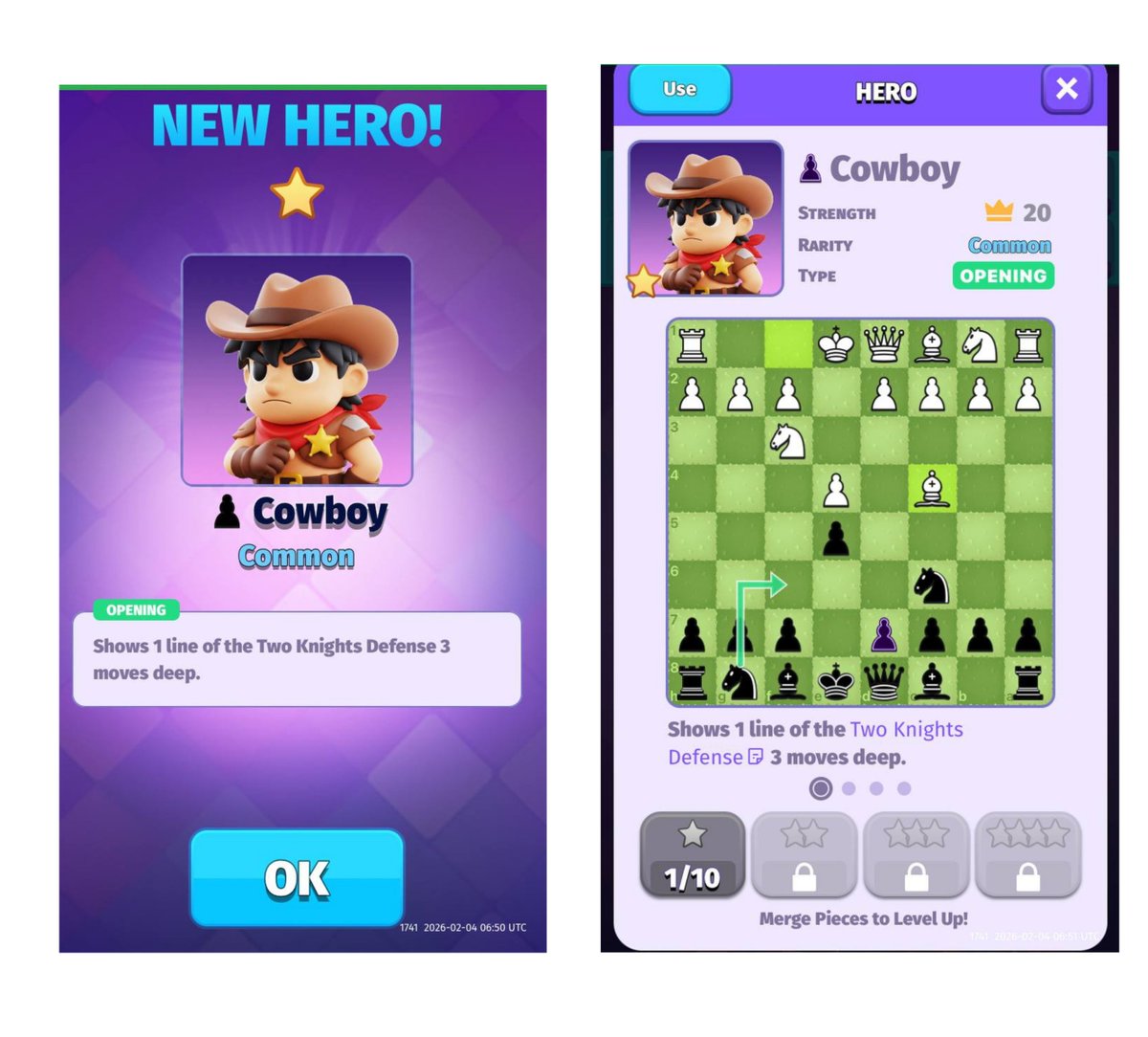 A New ChessX Hero has been Unlocked! 🔥 

Introducing: The Cowboy 🤠

The Cowboy is a ChessX Hero for players who appreciate strong, simple openings. Secure a solid start for black with enough space to outplay your opponent. 🧠

Would you use The Cowboy for your game openings?