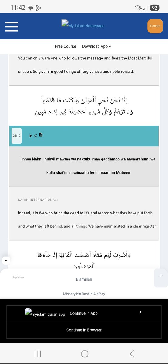 DecentUAE's tweet photo. @NightSkyNow Agreed ! The exact same thing was written in Holy Quran in  "Surah Yasin" https://t.co/FFkY39c4av