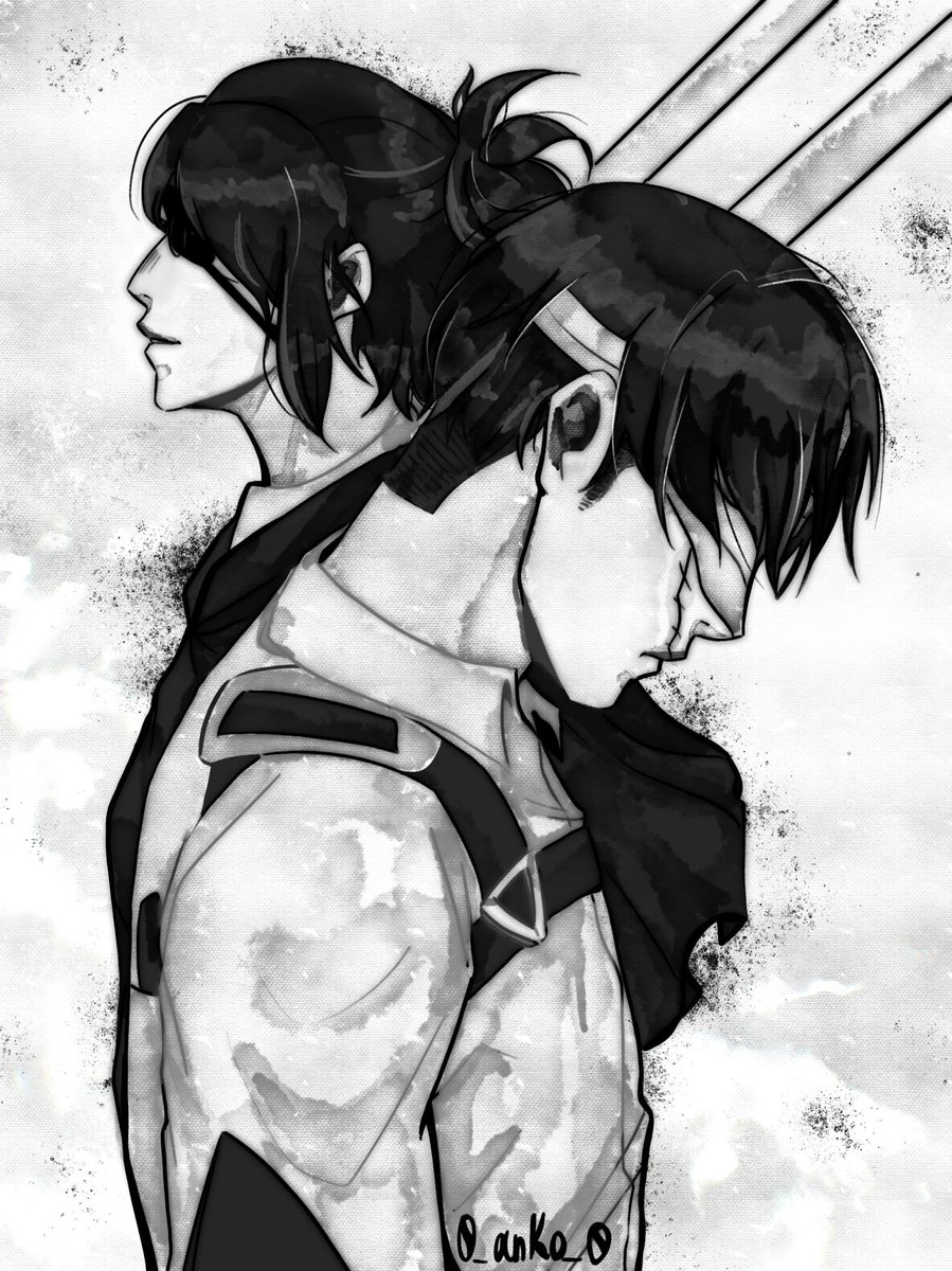 «I chose to let her go, and it's a choice with no regrets.»
#Levihan #leviackerman #hangezoe #AttackOnTitan #art