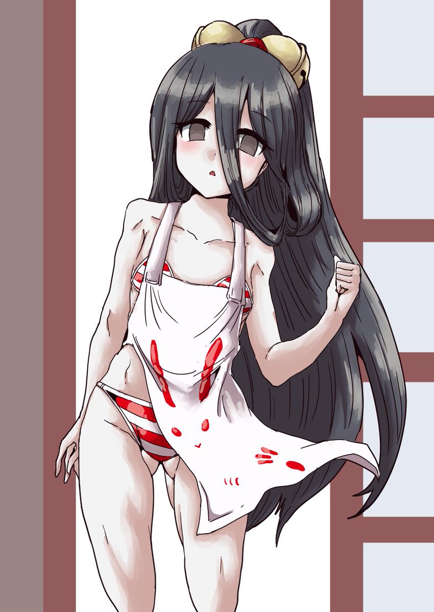 今日の日課はビキニエプロン中国うさぎさんです 