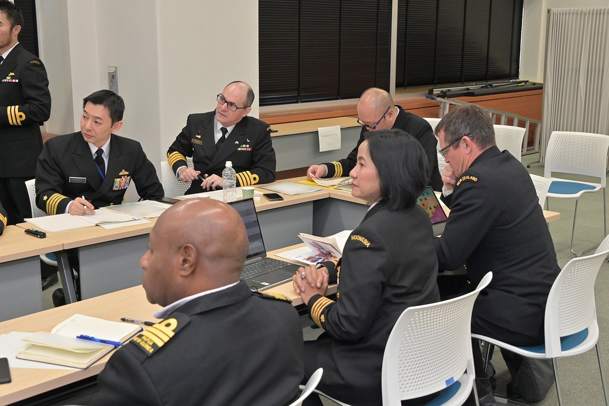 jmsdf_msc's tweet photo. The 29th Indo-Pacific Naval College Seminar being held since 2nd FEB at #MCSC finished three-day discussions. The participants deepened their understanding of the importance of cooperation among navies. For more information, please visit our website. #MODJAPAN #JMSDF #FOIP https://t.co/If59oZBPX9