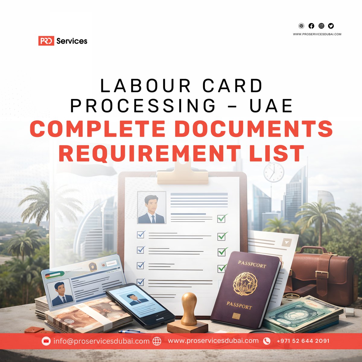 BestPROServices's tweet photo. Applying for a labor card in the UAE? 🇦🇪
Ensure a smooth approval by preparing all the required documents in advance.
📄 Check the full list of documents and stay compliant.
🔗 For more details, read our blog:
https://t.co/KOPglYsj8q https://t.co/brjZKGPGgE