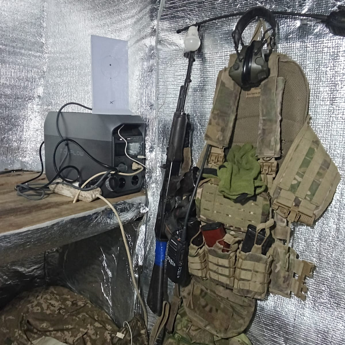 stopify_org_ua's tweet image. A glimpse into the daily life of defenders from the 225th Separate Assault Regiment. The EcoFlow charging station from our December shipment is already in action.
