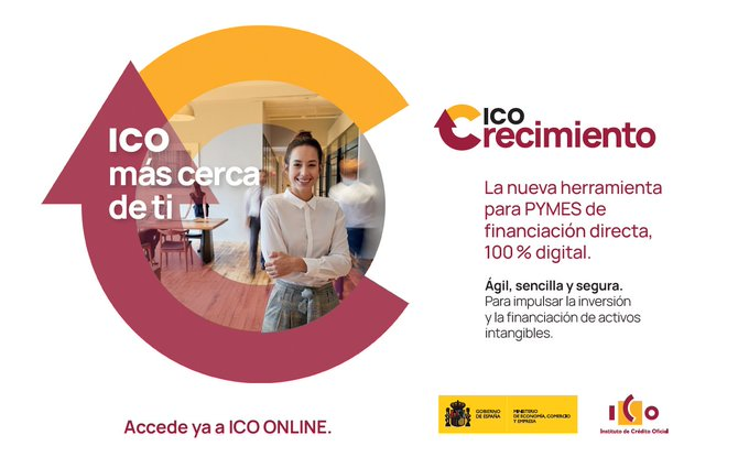 aemprende's tweet image. 🚀 Impulsa el crecimiento de tu #pyme.

✅Con ICO Crecimiento @ICOgob , accede a financiación directa y 100% online.

📆 Devolución flexible: 5 a 10 años
💼 Para inversión y necesidades de liquidez del negocio.

➕Más info: bit.ly/4ccI0y1

#ICOCrecimiento