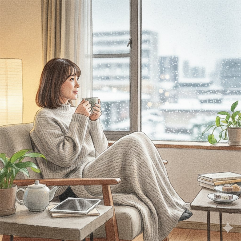 雪の日は無理しない。
家の中で
🫖あったかドリンク
🧘‍♀️軽いストレッチ
😌深呼吸

ゆるっと週末スタート🌿

#東京は雪予報