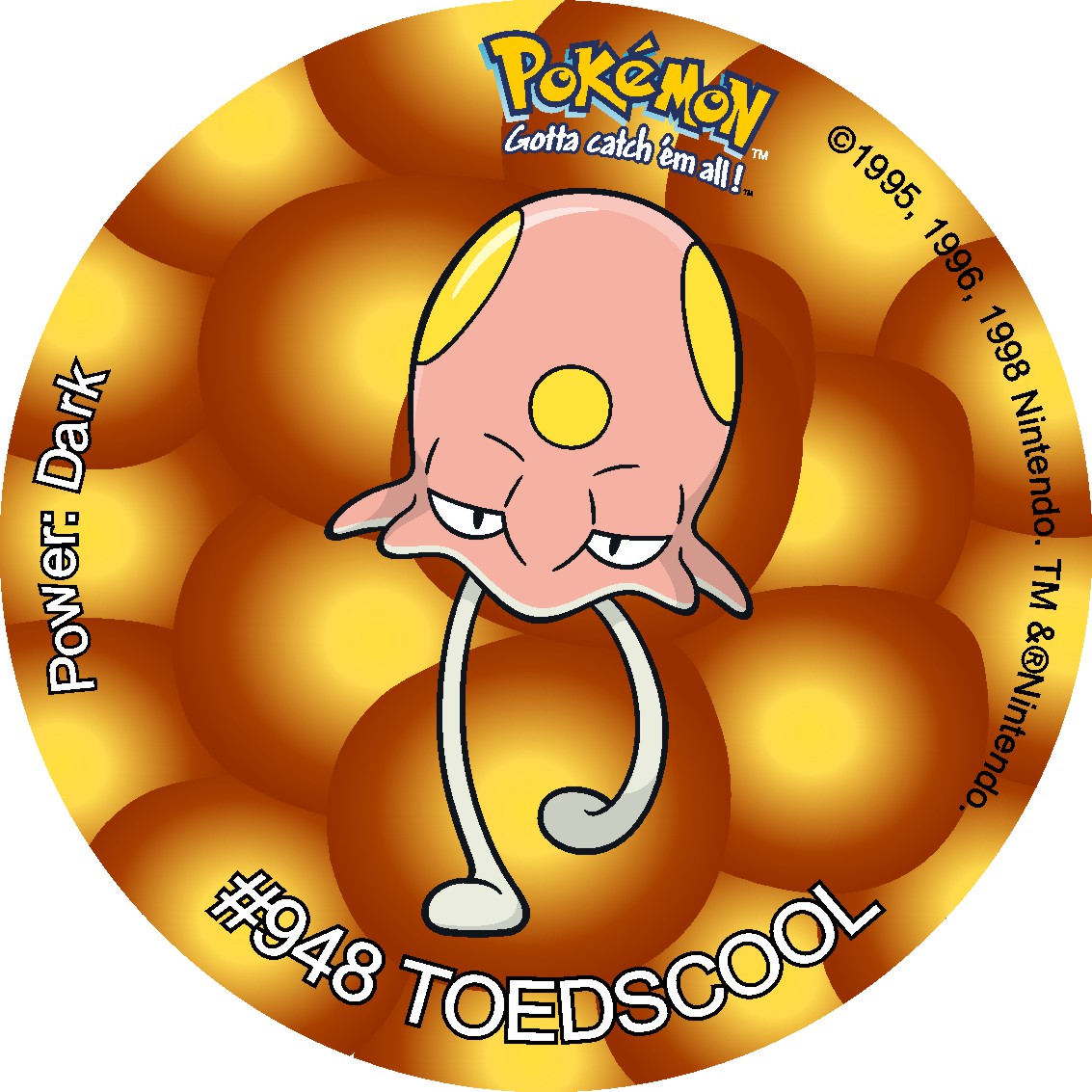pokemontazos's tweet image. 948 Toedscool   #Toedscool Pokemon Tazos Collection