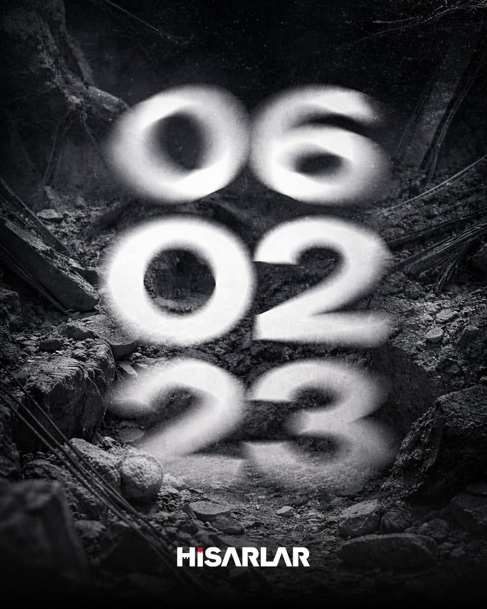 hisarlarmakina's tweet photo. 6 Şubat.
Acımız ortak, hafızamız diri.
February 6.
Our pain is shared, our memory remains alive.
#6Şubat #6February https://t.co/hmVLlyAtJZ