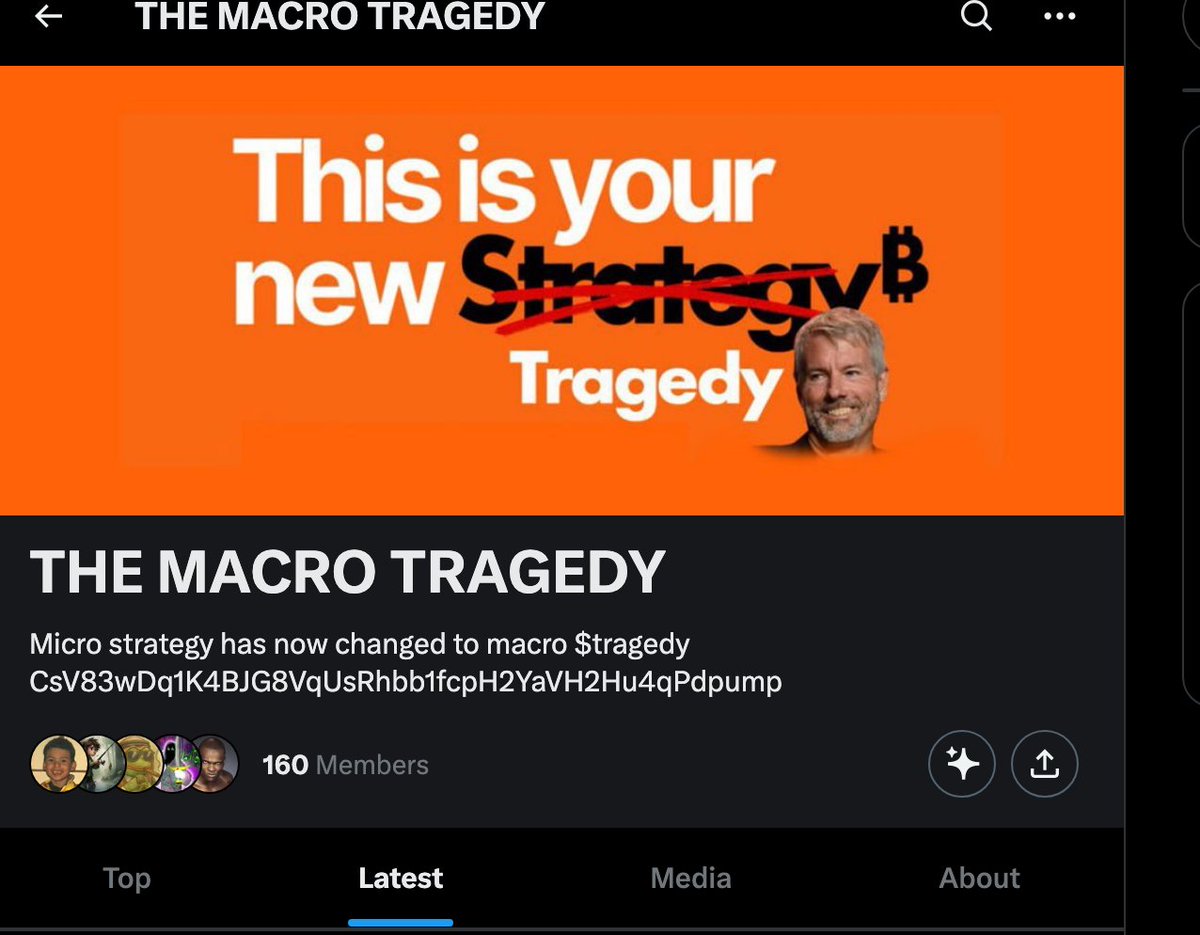 $TRADEGY

MacroTragedy

Such a good idea and ticker, also fits market rn

needs to be CTOED

CsV83wDq1K4BJG8VqUsRhbb1fcpH2YaVH2Hu4qPdpump