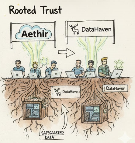 RoasaHoward's tweet photo. Excited seeing Aethir’s decentralized GPU compute paired with DataHaven’s verifiable storage so AI teams can finally scale models while keeping outputs trustworthy across real-world applications. @DataHaven_xyz @aethircloud https://t.co/PgaxdmPcjV