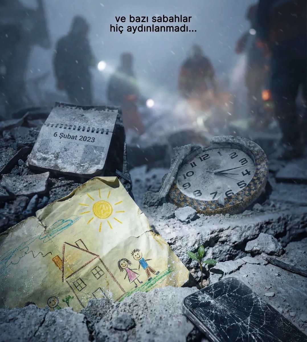 Unutmadık,Her acı zamanla geçmiyor… #6subat2023