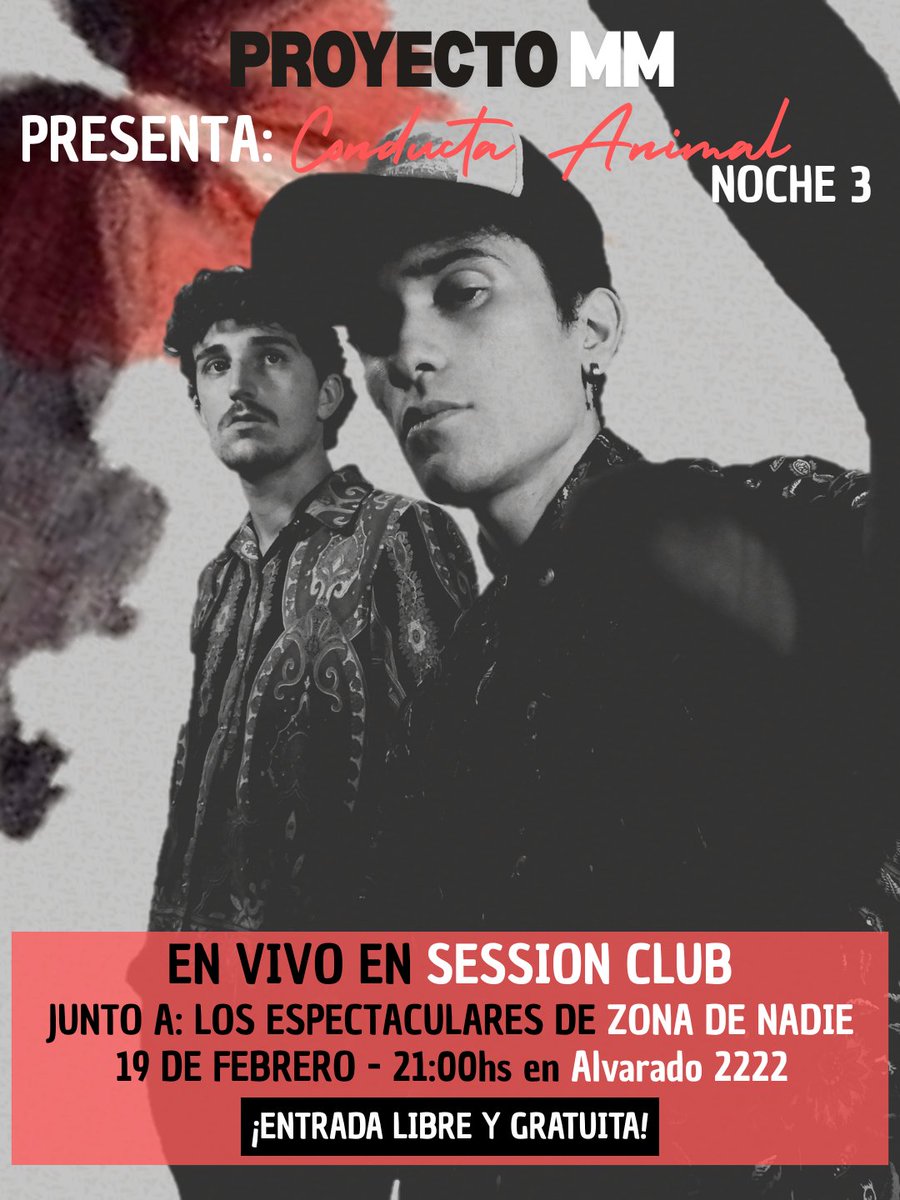 🐅 Siguiente parada del verano:  

📌 Session Club - Mar Del Plata 
🗓️ 19 de febrero - 21:00hs 
🎸 Acompañan:  Zona de Nadie

Y aún hay mas...