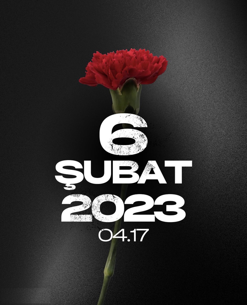 6 Şubat 2023’te yaşadığımız asrın felaketinde hayatını kaybeden vatandaşlarımızı rahmetle anıyorum. Milletçe yüreğimizi yakan bu büyük acıyı hiçbir zaman unutmadık, unutmayacağız.

Rabbim milletimize bir daha böyle acılar yaşatmasın. Mekanları cennet olsun.  #AsrınBirlikteliği