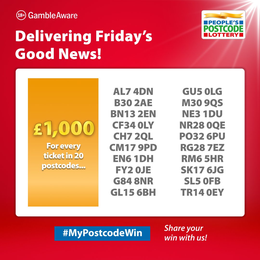 Postcode Lottery tweet media
