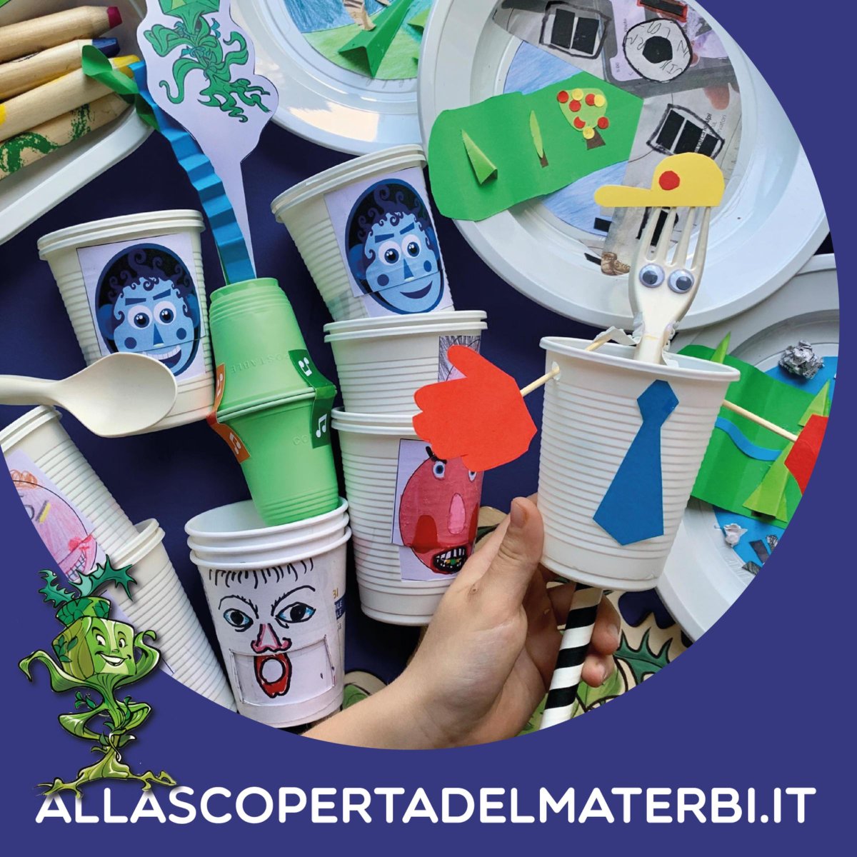 Non buttarlo! Trasformiamo posate o bicchieri in MATER-BI in simpatici pupazzi per il teatro della scuola 🎭
#MaterBi#Compostabile#RicicloCreativo#RaccoltaOrganico
allascopertadelmaterbi.it/_lab/index.html