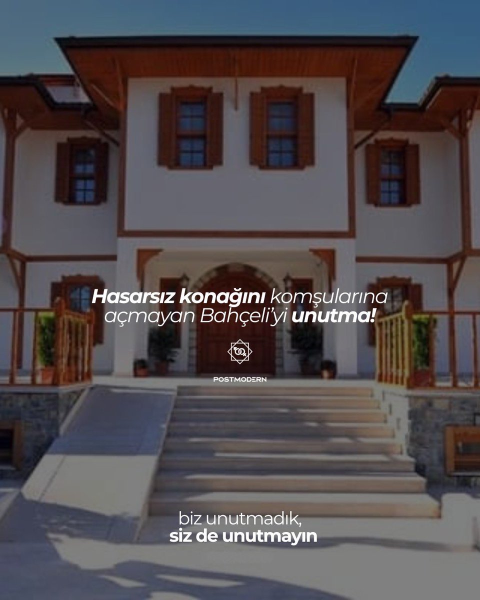 6 ŞUBAT AHLAKSIZLIKLARI VIII • “Hasarsız konağını komşularına açmayan Bahçeli'yi unutma!” #6Şubat 

Biz unutmadık, siz de unutmayın.