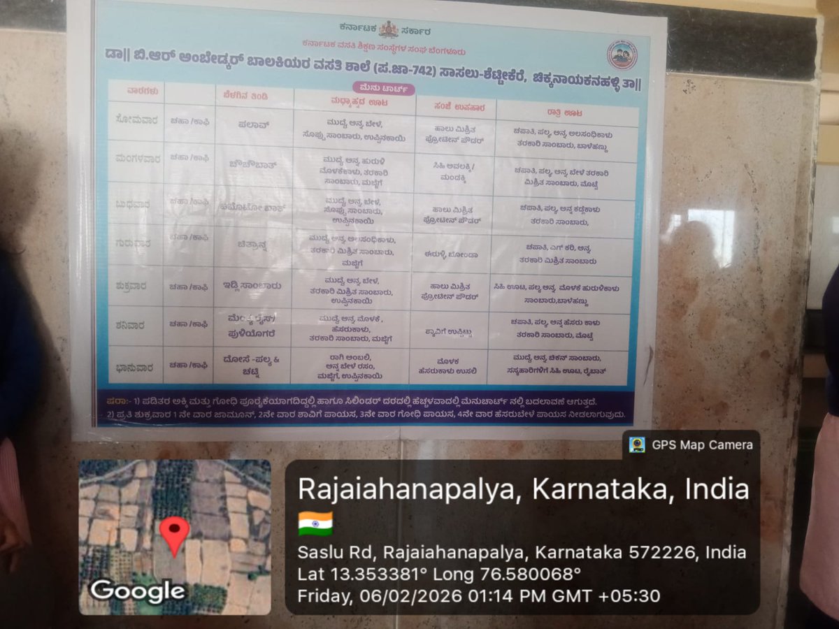 742Sc's tweet photo. Lunch
DBRARS-742 SHETTIKERE CNHALLI
@SWDGoK 
#SocialAudit_SWDMeals 
#SocialWelfare_Karnataka https://t.co/w4N2HuVyTD