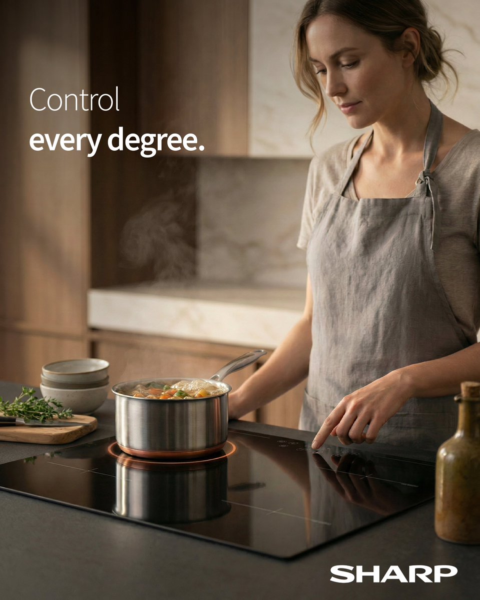 From gentle simmering to high heat in seconds 🔥

Sharp IH-Series induction hobs give you precise heat control for every recipe.

When timing matters, control makes all the difference. 👌

#SharpHob #InductionCooking #KitchenControl