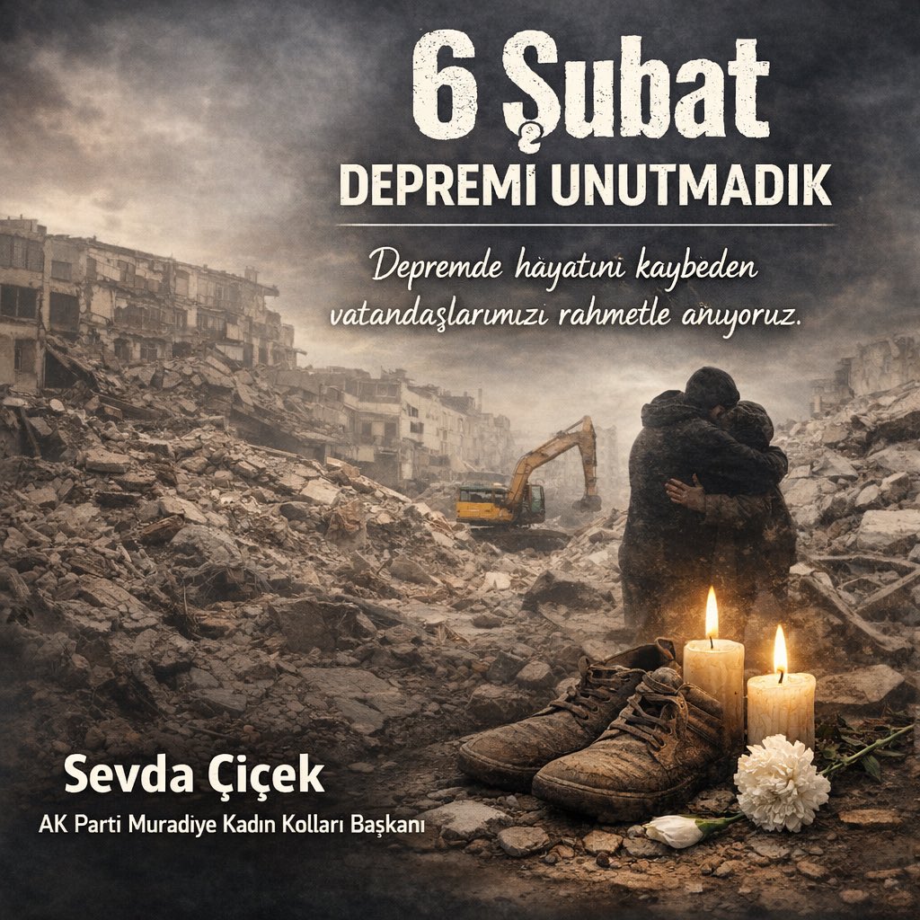 🥀06.02.2023🥀

<a href="/tugbaisikercan/">Tuğba IŞIK ERCAN</a> <a href="/ArvasAbdulahat/">Abdulahat Arvas</a> <a href="/zerrin_alpaslan/">Zerrin Alpaslan</a> <a href="/AKKADINGM/">AK Parti Kadın Kolları</a> <a href="/akkadinvann/">AK Kadın Van</a>