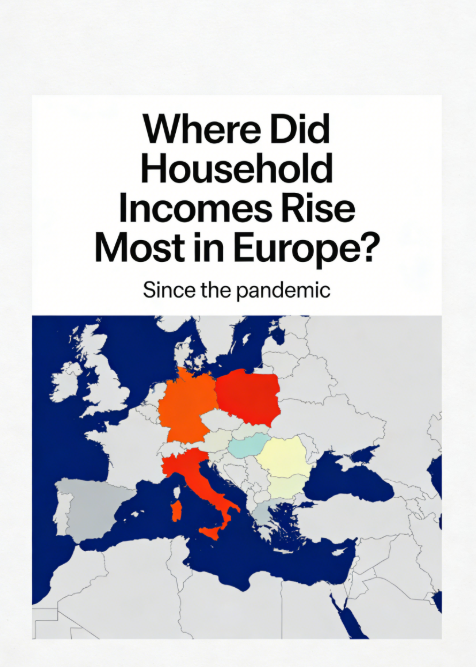 macro_pulse's tweet photo. EU real household income per person is up ~7% since pre-COVID, with Eastern and Central Europe leading gains while Nordic countries trail. 📈🇪🇺📊 
#Economy #IncomeGrowth
https://t.co/bF5u8SzKl7 https://t.co/s1WgkgZWB0