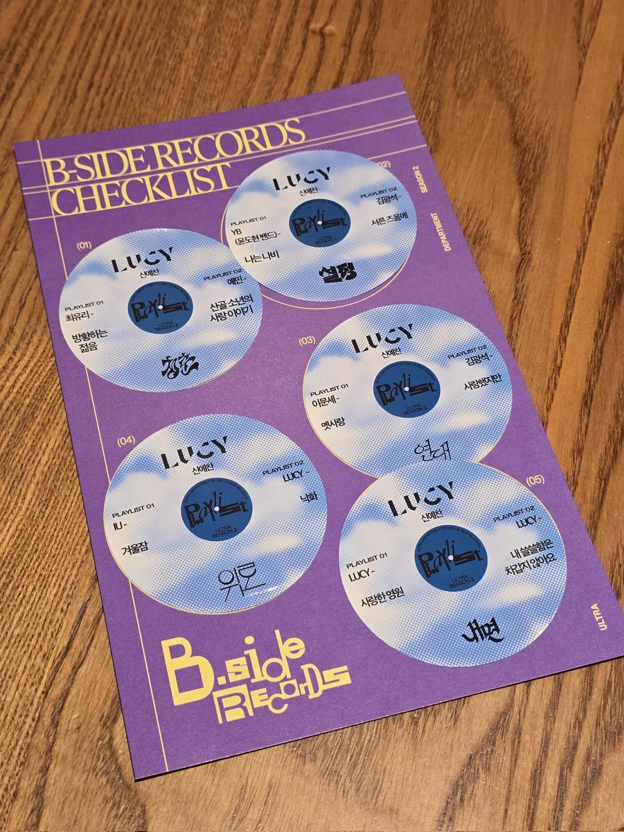 울트라백화점 vol.2 포스트 서브컬쳐
비사이드 레코즈 #LUCY #신예찬 타래