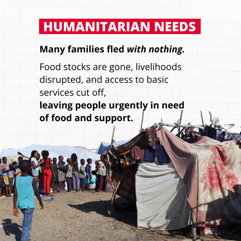 WFP's tweet photo. 🔴 WFP is on the ground delivering critical food assistance to families affected by devastating floods in #Mozambique.

Swipe to learn more about what’s happening and how you can help 👉