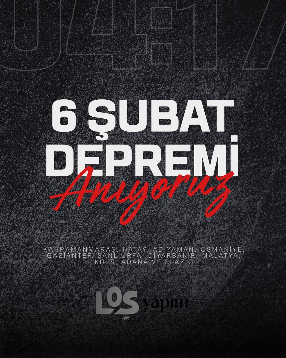 Kaybettiklerimizi saygı ve özlemle anıyoruz🖤